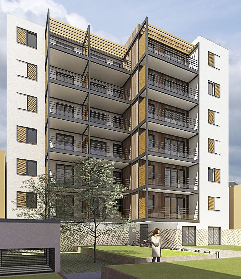 ALAIN CHABREYRON Architecte Les Sables Dolonne 49 LOGEMENTS ARNE NAESS 0
